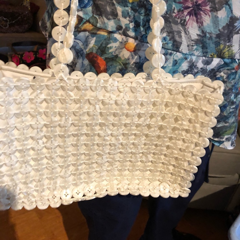 White button bag